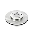 KIT-092121-229 2-Wheel Set Front Brake Disc and Pad Kit, Plain Surface 5 Lugs Ceramic Autospecialty By Powerstop, Includes (2) Brake Disc and (1) Brake Pad Set