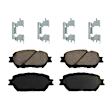 KIT-092121-229 2-Wheel Set Front Brake Disc and Pad Kit, Plain Surface 5 Lugs Ceramic Autospecialty By Powerstop, Includes (2) Brake Disc and (1) Brake Pad Set
