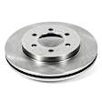 KIT-092121-281 2-Wheel Set Brake Disc and Pad Kit, Plain Surface 6 Lugs Ceramic 4WD Autospecialty By Powerstop, Includes (2) Brake Disc and (1) Brake Pad Set