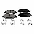 KIT-092121-324 2-Wheel Set Front Brake Disc and Pad Kit, Plain Surface 8 Lugs Ceramic Evolution Geomet Coated High Carbon, Includes (2) Disc and (1) Pad Set