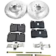 KIT-092121-455 2-Wheel Set Brake Disc and Pad Kit,  Brake Disc Evolution Drilled & Slotted Series; Brake Pad Set Pro-Line Series, Includes (1) Brake Disc and (1) Brake Pad Set