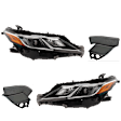 4-Piece Kit, Driver and Passenger Side LED Headlight, With bulb(s), OE Replacement, Includes (2) Bumper Trim and (2) Headlight