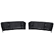 2012 Ford F-150 - 4-Piece Kit Driver and Passenger Side Halogen Headlight, With bulb(s), OE Replacement,  Includes (1) Bumper Trim and (2) Headlight
