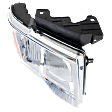 2012 Ford F-150 - 4-Piece Kit Driver and Passenger Side Halogen Headlight, With bulb(s), OE Replacement,  Includes (1) Bumper Trim and (2) Headlight