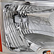 2012 Ford F-150 - 4-Piece Kit Driver and Passenger Side Halogen Headlight, With bulb(s), OE Replacement,  Includes (1) Bumper Trim and (2) Headlight