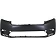 2012 Toyota Highlander - 2-Piece Kit Front Primed Bumper Cover, CAPA Certified  Includes (1) Bumper Cover and (1) Valance