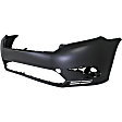 2012 Toyota Highlander - 2-Piece Kit Front Primed Bumper Cover, CAPA Certified  Includes (1) Bumper Cover and (1) Valance