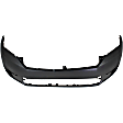 2012 Toyota Highlander - 2-Piece Kit Front Primed Bumper Cover, CAPA Certified  Includes (1) Bumper Cover and (1) Valance