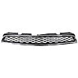 2-Piece Kit Front Bumper Grille, Chrome Shell w/ Black Insert, Includes (1) Bumper Grille and (1) Grille