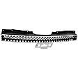 2008 Chevrolet Tahoe - 2-Piece Kit Grille, Chrome Shell with Painted Black Insert, For Models Without Off Road Package,  Includes (1) Bumper Grille and (1) Grille
