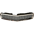 2-Piece Kit Bumper Grille, Chrome Shell w/ Black Insert, Includes (1) Bumper Grille and (1) Grille