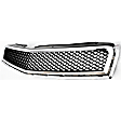 2-Piece Kit Bumper Grille, Chrome Shell w/ Black Insert, Includes (1) Bumper Grille and (1) Grille