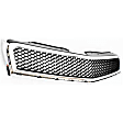 2-Piece Kit Bumper Grille, Chrome Shell w/ Black Insert, Includes (1) Bumper Grille and (1) Grille