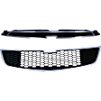 2-Piece Kit, Grille Chrome Shell with Painted Black Insert, CAPA Certified, Includes (1) Bumper Grille and (1) Grille