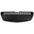 2-Piece Kit Front, Lower Bumper Grille, For Models Without Fog Light Holes, Chrome Shell w/ Black Insert, Includes (1) Bumper Grille and (1) Grille