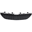 2-Piece Kit Front, Lower Bumper Grille, For Models Without Fog Light Holes, Chrome Shell w/ Black Insert, Includes (1) Bumper Grille and (1) Grille