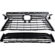2-Piece Kit, Grille Gray, Includes (1) Bumper Grille and (1) Grille