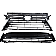 2-Piece Kit, Grille Gray, Includes (1) Bumper Grille and (1) Grille