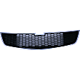2-Piece Kit Front Bumper Grille, Chrome Shell w/ Black Insert, Includes (1) Bumper Grille and (1) Grille