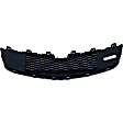 2-Piece Kit Front Bumper Grille, Chrome Shell w/ Black Insert, Includes (1) Bumper Grille and (1) Grille
