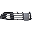2001 Volkswagen Passat - 3-Piece Kit Driver and Passenger Side, Center, Outer Bumper Grille, New Body Style, Black, Includes (1) Bumper Grille and (2) Fog Light Cover