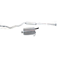 2-Piece Kit Resonator - Natural, Made of Aluminized Steel, Direct Fit, 2-Piece Kit, Includes (1) Muffler and (1) Resonator