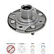 1995 Honda Accord - 2-Wheel Set Front, Driver and Passenger Side Wheel Hub, FWD, 4 Lugs, With Bearing, Includes (2) Wheel Hub and (2) Wheel Bearing