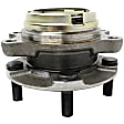2-Wheel Set Front Wheel Hub, 5 Lugs, With Bearing, Sport Utility, AWD, Includes (2) Wheel Bearing and (2) Wheel Hub