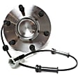 2-Wheel Set Front Wheel Hub, 6 Lugs, With Bearing, With Sensor, RWD, Includes (2) Wheel Bearing and (2) Wheel Hub