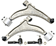 4-Piece Kit Front, Driver and Passenger Side, Lower Control Arm Kit, Includes (2) Control Arm and (2) Tie Rod End