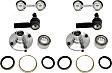 6-Piece Kit Front, Driver and Passenger Side Suspension Kit, Includes (2) Tie Rod End, (2) Sway Bar Link and (2) Wheel Hub
