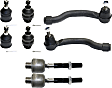 8-Piece Kit Front, Driver and Passenger Side Suspension Kit, Includes (4) Ball Joint and (4) Tie Rod End