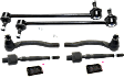 6-Piece Kit Front, Driver and Passenger Side Suspension Kit, Includes (4) Tie Rod End and (2) Sway Bar Link