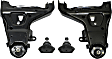 4-Piece Kit Front, Driver and Passenger Side, Lower Control Arm Kit, Includes (2) Ball Joint and (2) Control Arm