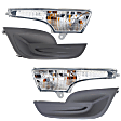 2013 Nissan Altima - 4-Piece Kit Front, Driver and Passenger Side Turn Signal Light, With bulb(s), 4-Door, Sedan,  Includes (2) Fog Light Cover and (2) Turn Signal Light