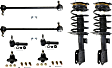 8-Piece Kit Front, Driver and Passenger Side Suspension Kit, Includes (2) Ball Joint, (2) Tie Rod End, (2) Sway Bar Link and (2) Shock Absorber and Strut Assembly