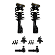 6-Piece Kit Front, Driver and Passenger Side Suspension Kit, Includes (2) Shock Absorber and Strut Assembly, (2) Ball Joint and (2) Tie Rod End