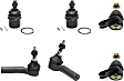 6-Piece Kit Front, Driver and Passenger Side Suspension Kit, Includes (4) Ball Joint and (2) Tie Rod End