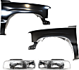 4-Piece Kit, Front, Driver and Passenger Side Fender, Includes (2) Fender and (2) Headlight