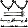 10-Piece Kit Front, Driver and Passenger Side Suspension Kit, Includes (2) Control Arm, (2) Ball Joint, (2) Sway Bar Link and (4) Tie Rod End