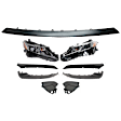 9-Piece Kit Driver and Passenger Side Halogen Headlight, With bulb(s), OE Replacement, Includes (7) Bumper Trim and (2) Headlight