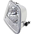 4-Piece Kit Driver and Passenger Side Halogen Headlight, With bulb(s), 2001-2004 Style, OE Replacement, Includes (2) Bumper Trim and (2) Headlight
