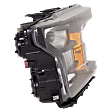3-Piece Kit Driver and Passenger Side Halogen Headlight, With bulb(s), OE Replacement, Includes (1) Bumper Trim and (2) Headlight