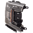 3-Piece Kit Driver and Passenger Side Halogen Headlight, With bulb(s), OE Replacement, Includes (1) Bumper Trim and (2) Headlight