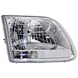 2002 Ford F-150 - 4-Piece Kit Driver and Passenger Side Halogen Headlight, With bulb(s), 2001-2004 Style, OE Replacement,  Includes (2) Bumper Trim and (2) Headlight