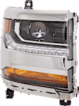 4-Piece Kit Driver and Passenger Side HID/Xenon Headlight, Without bulb(s), OE Replacement, CAPA Certified, Includes (2) Bumper Trim and (2) Headlight