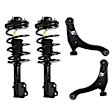 4-Piece Kit Front, Driver and Passenger Side, Lower Control Arm Kit, Includes (2) Control Arm and (2) Loaded Strut
