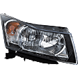 2012-2014 Chevrolet Cruze - 6-Piece Kit Driver and Passenger Side Halogen Headlight, Sedan, Includes (1) Bumper Grille, (2) Fog Light Cover, (1) Grille and (2) Headlight