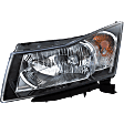 2012-2014 Chevrolet Cruze - 6-Piece Kit Driver and Passenger Side Halogen Headlight, Sedan, Includes (1) Bumper Grille, (2) Fog Light Cover, (1) Grille and (2) Headlight