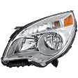 2013 Chevrolet Equinox - 6-Piece Kit Driver and Passenger Side Halogen Headlight, With bulb(s), OE Replacement, Sport Utility,  Includes (1) Bumper Grille, (2) Fog Light Cover, (1) Grille and (2) Headlight